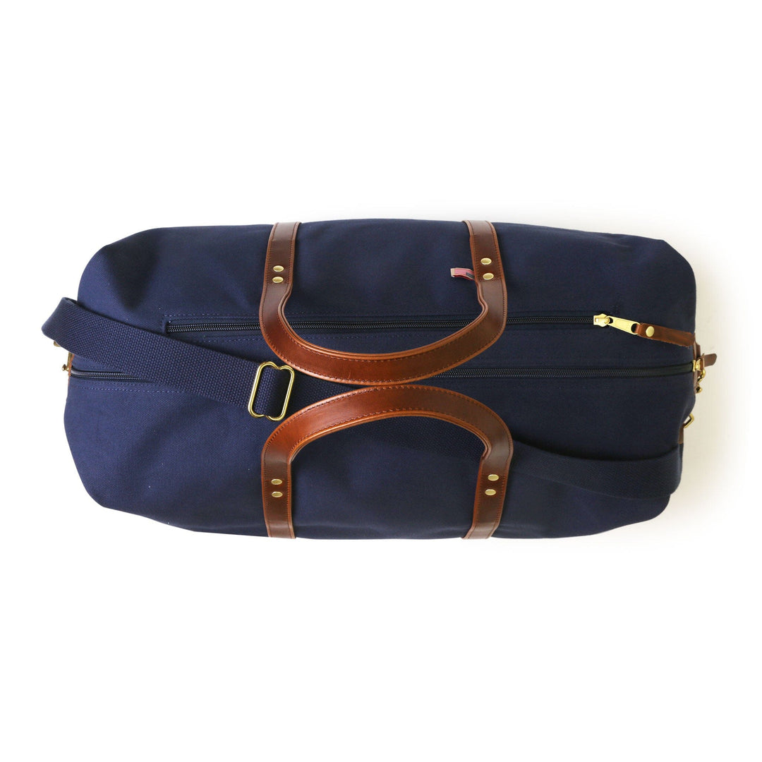 Hudson Sutler Heritage Weekender Duffel Navy / Whiskey Brown HS2504