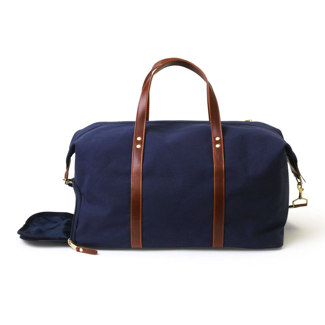 Hudson Sutler Heritage Weekender Duffel Navy / Whiskey Brown HS2504