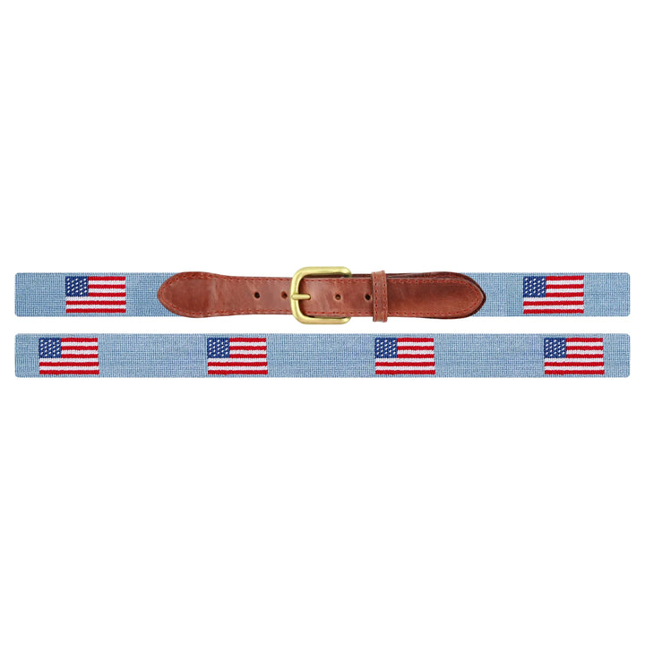 American Flag Needlepoint Belt