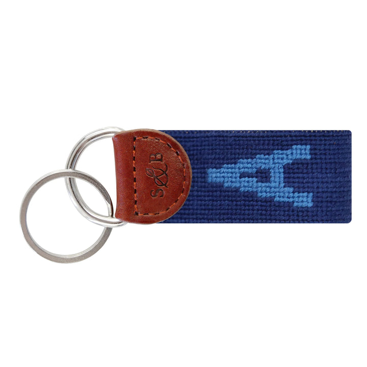 Needlepoint Block Letter Key Fob