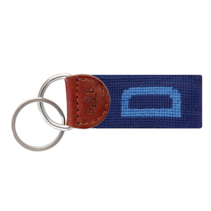 Needlepoint Block Letter Key Fob