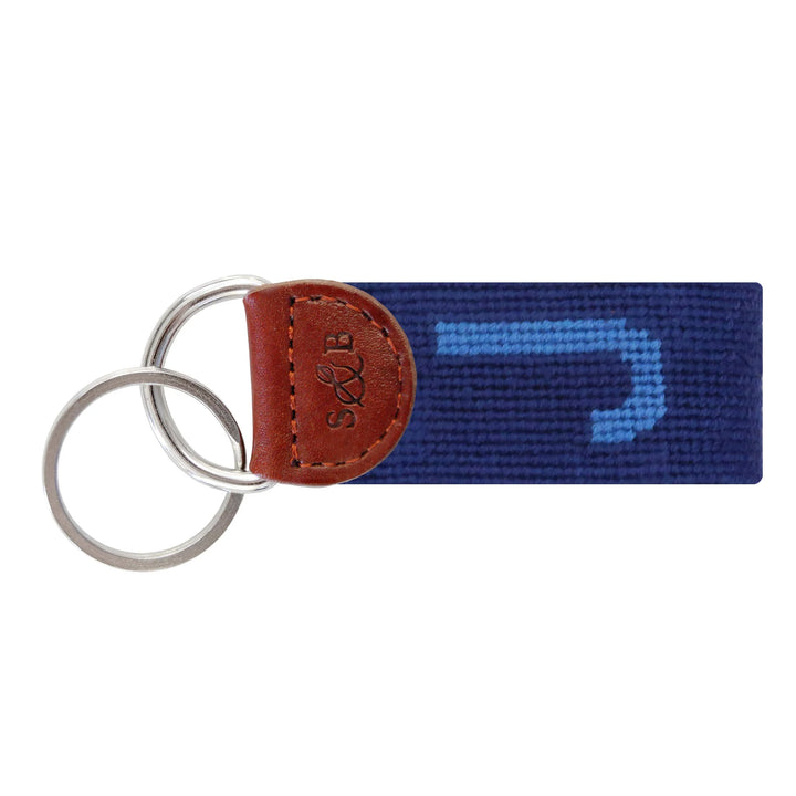 Needlepoint Block Letter Key Fob