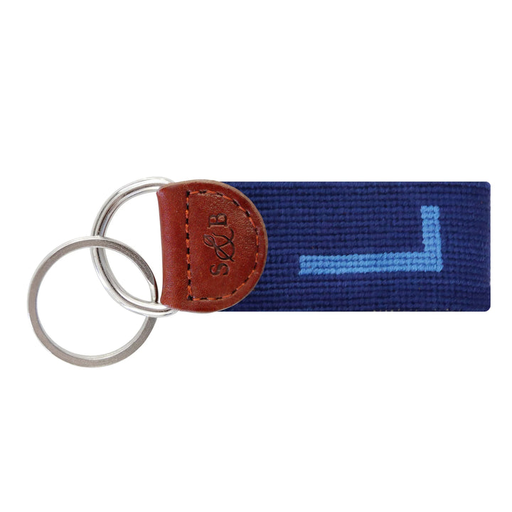 Needlepoint Block Letter Key Fob