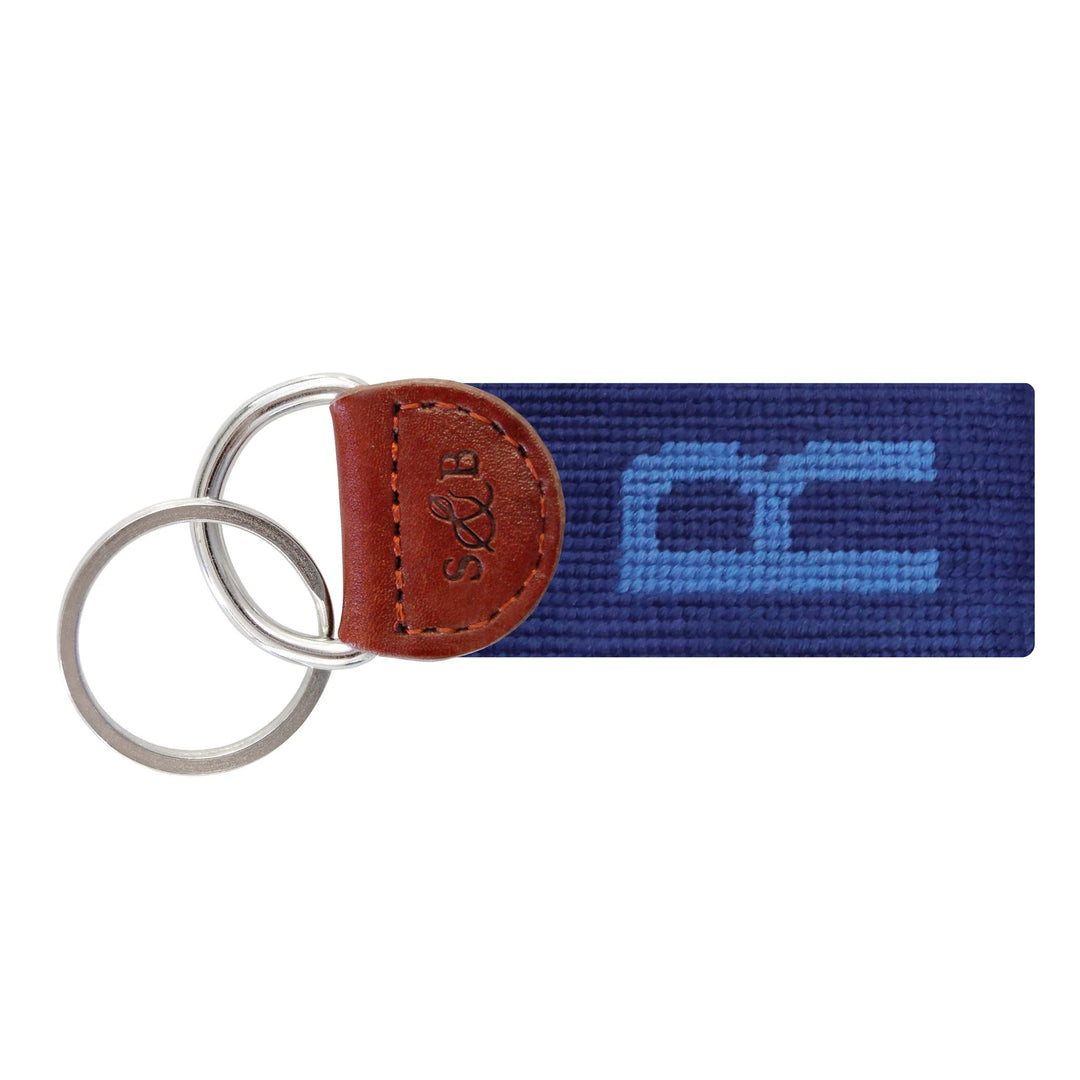 Needlepoint Block Letter Key Fob