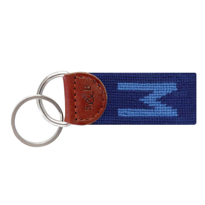 Needlepoint Block Letter Key Fob