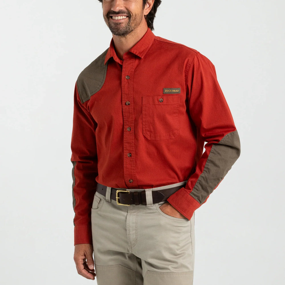 Duck Head Woodland Shooting Shirt Red Ochre D11220