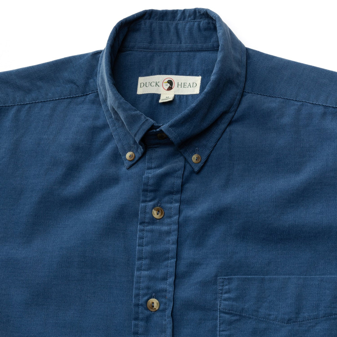 Duck Head Whitman Corduroy Sport Shirt Coronet Blue D11307