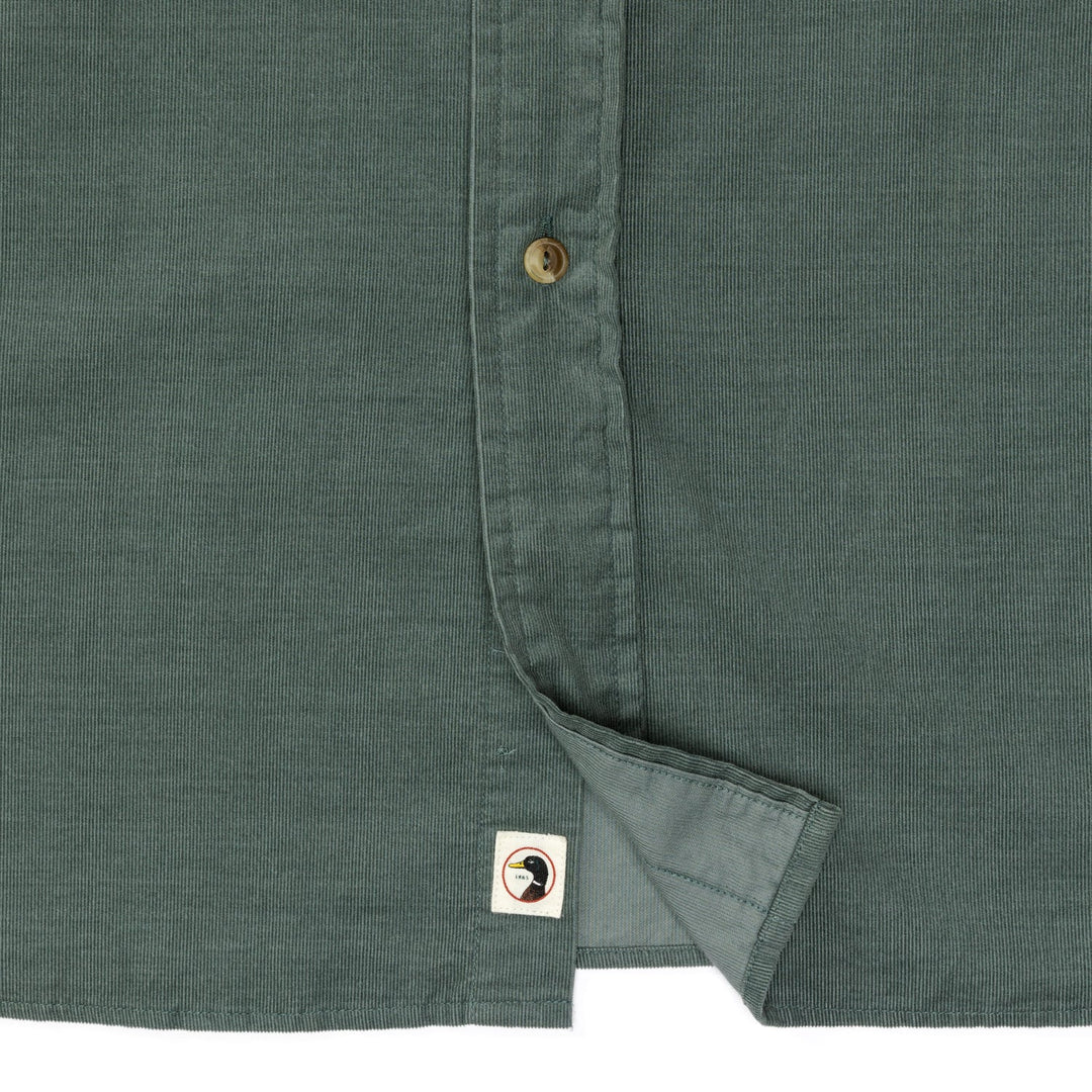 Duck Head Whitman Corduroy Sport Shirt Balsam Green D11307