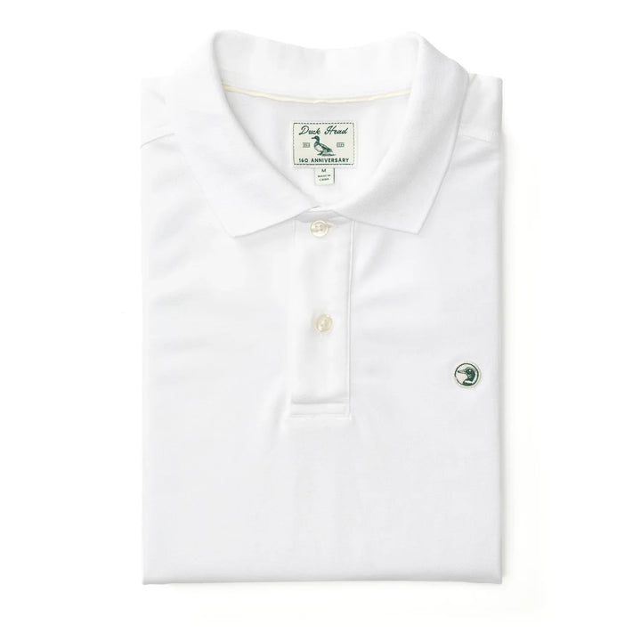 Duck Head Classic Pique Polo White D21130