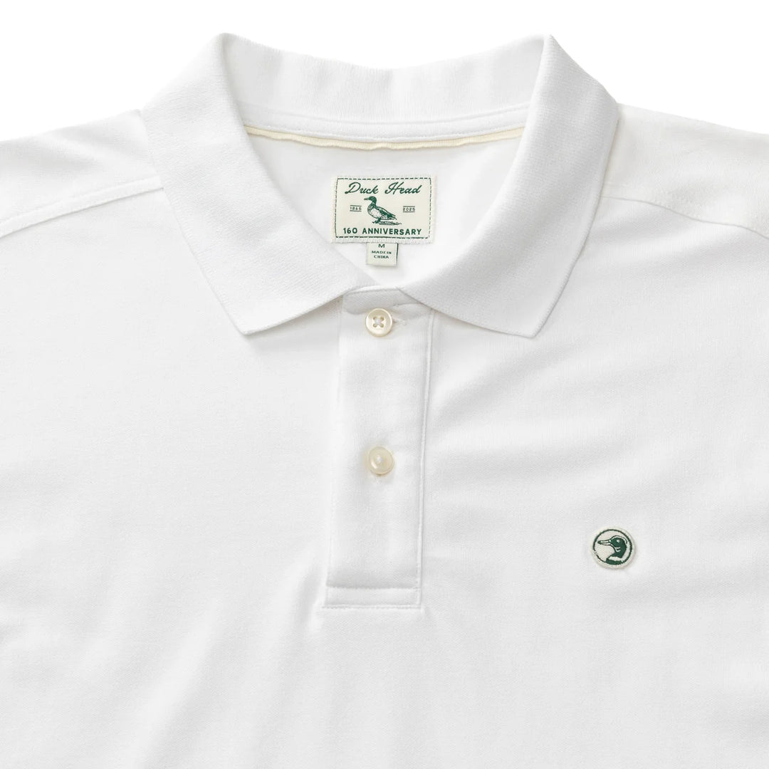 Duck Head Classic Pique Polo White D21130