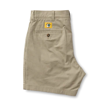 Duck Head 7" Gold School Chino Short Khaki Gold Patch D61003