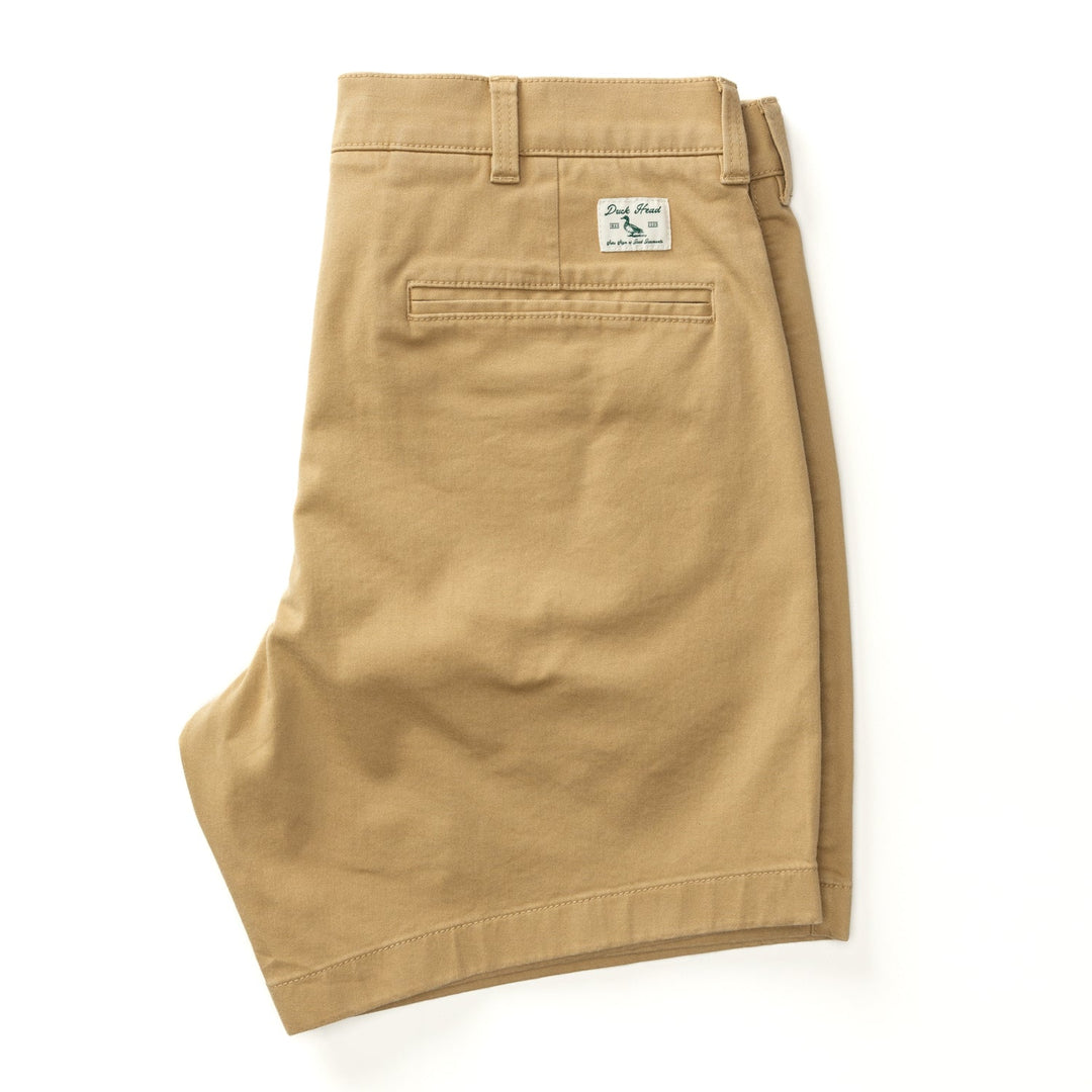 Duck Head 7” Pleated Gold School Chino Short Original Khaki D61025