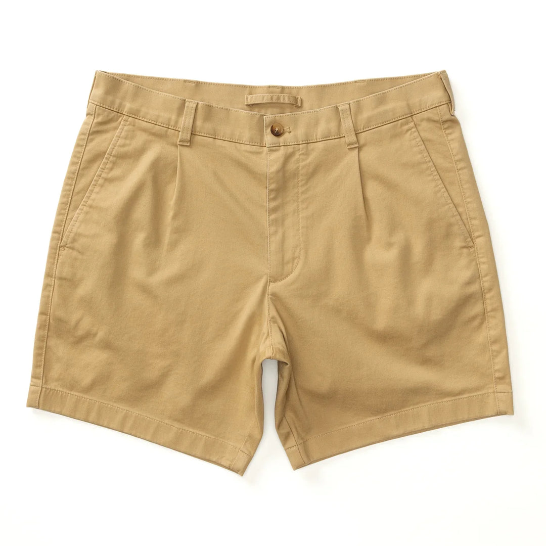 Duck Head 7” Pleated Gold School Chino Short Original Khaki D61025