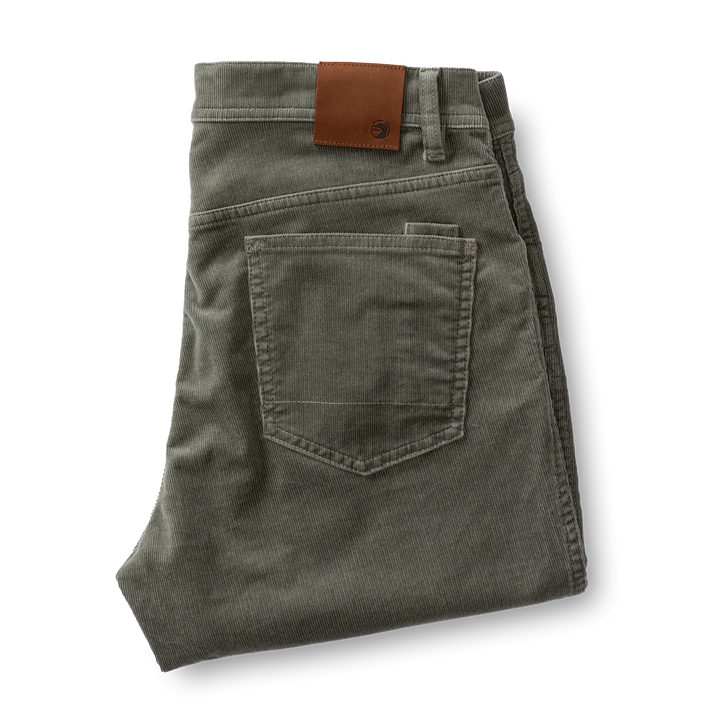 Duck Head Holston Corduroy Five-Pocket Castor Grey D91019