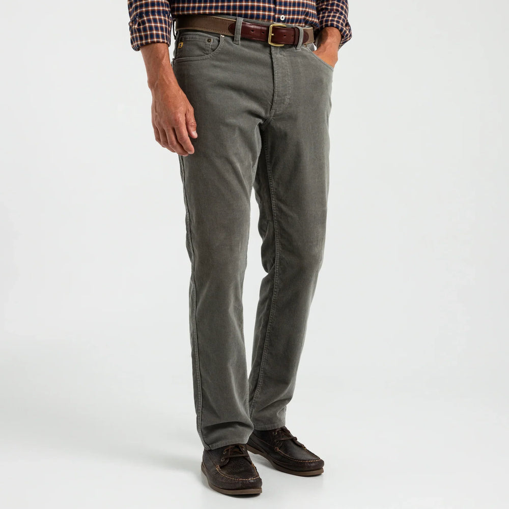 Duck Head Holston Corduroy Five-Pocket Castor Grey D91019