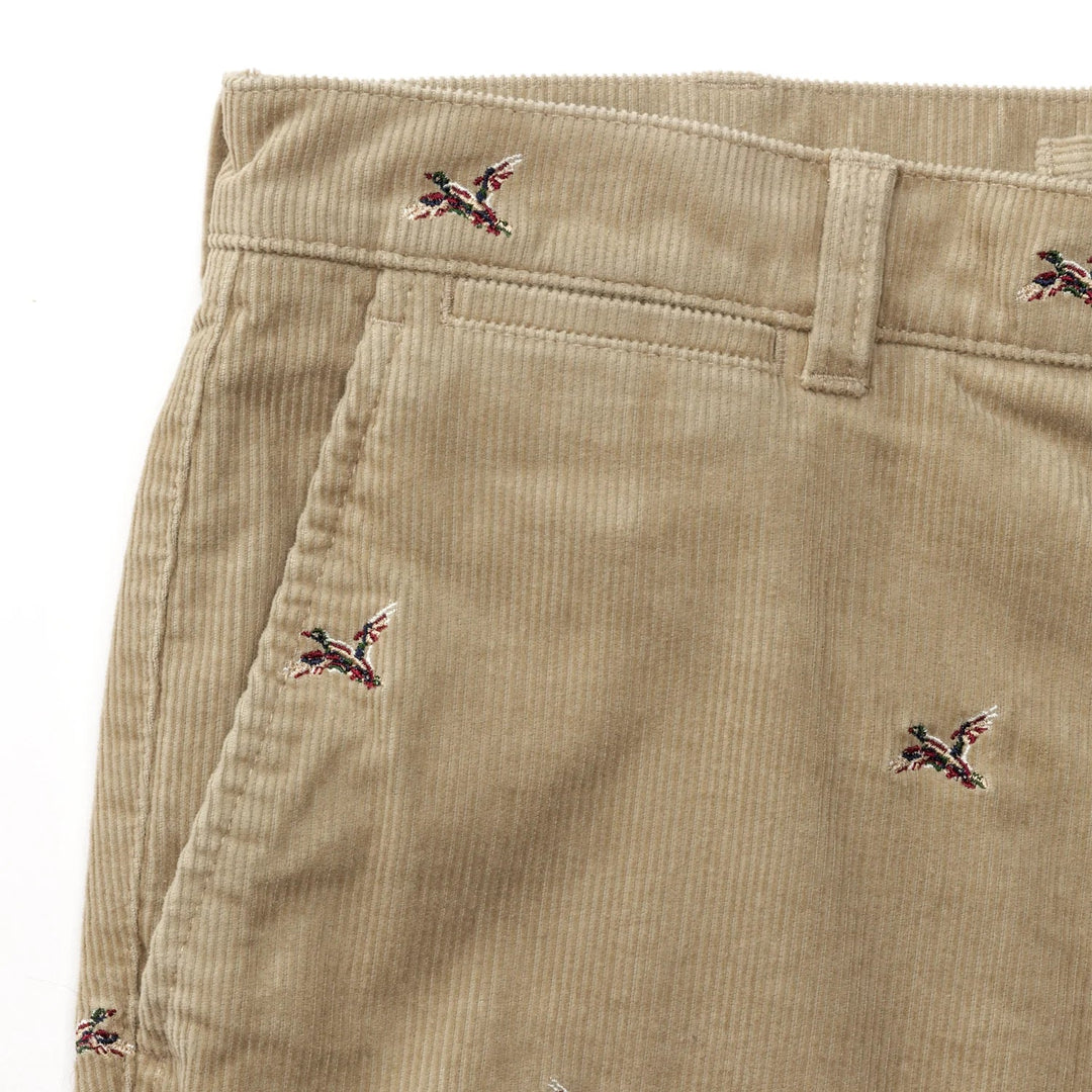 Duck Head Bradbury Wide-Wale Corduroy Chino Khaki Emb D91029