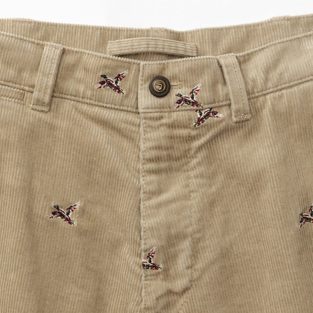 Duck Head Bradbury Wide-Wale Corduroy Chino Khaki Emb D91029