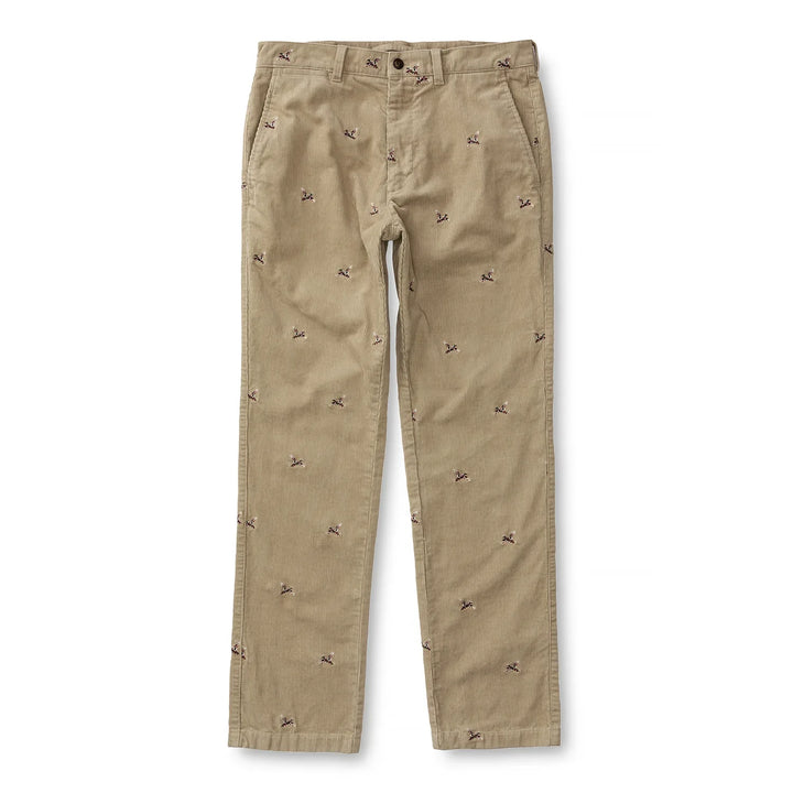 Duck Head Bradbury Wide-Wale Corduroy Chino Khaki Emb D91029