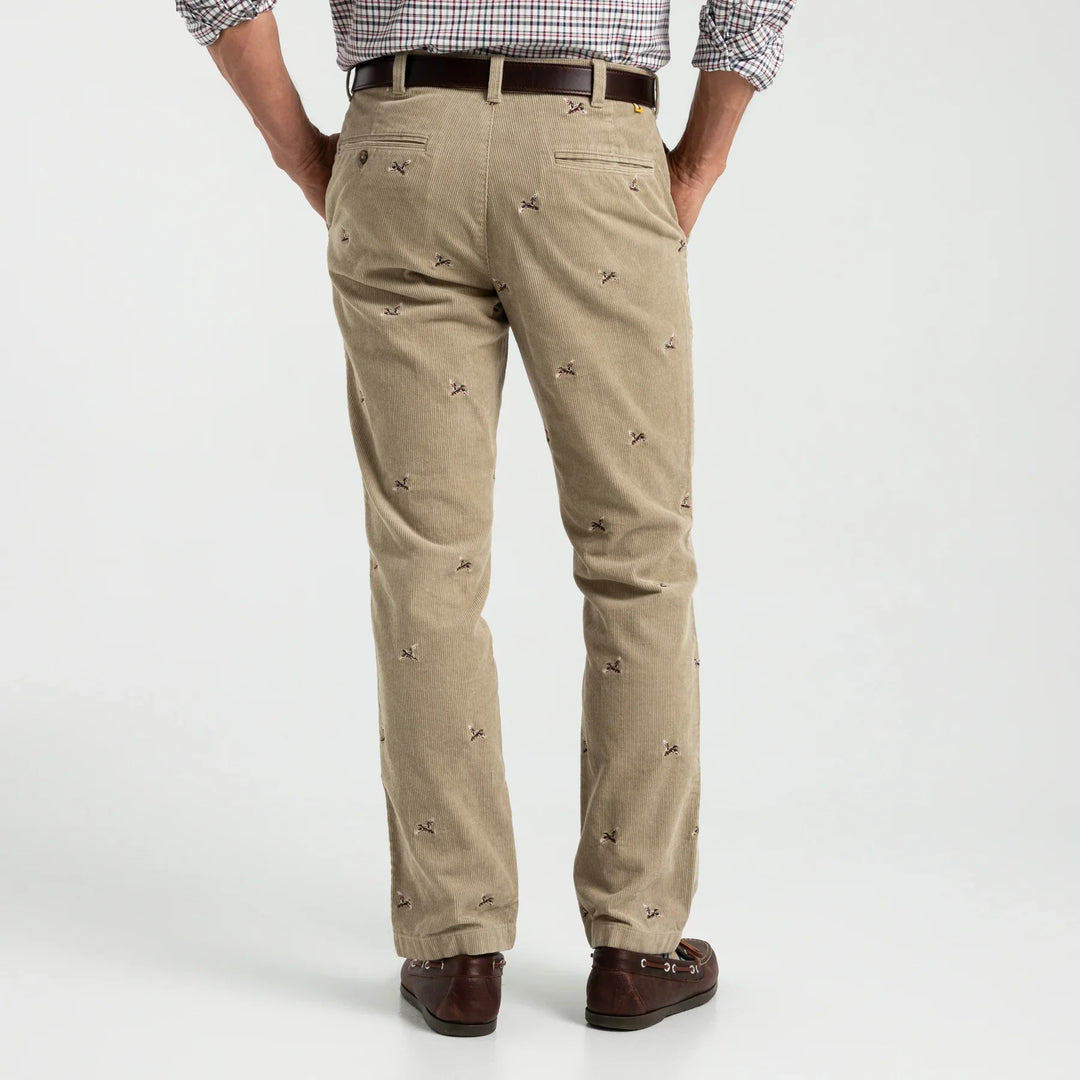 Duck Head Bradbury Wide-Wale Corduroy Chino Khaki Emb D91029