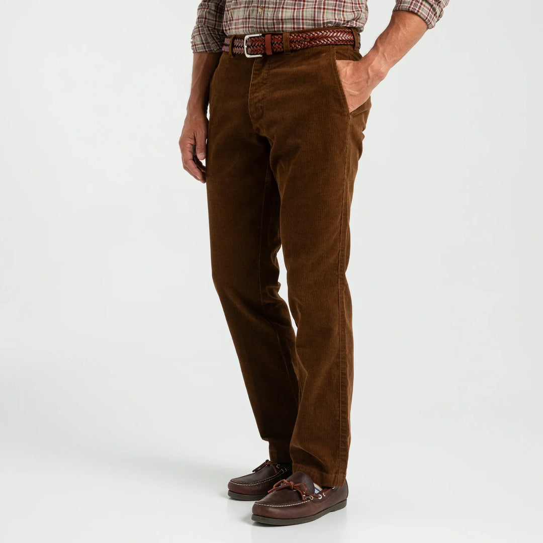 Duck Head Bradbury Wide-Wale Corduroy Chino Dark Tobacco D91029