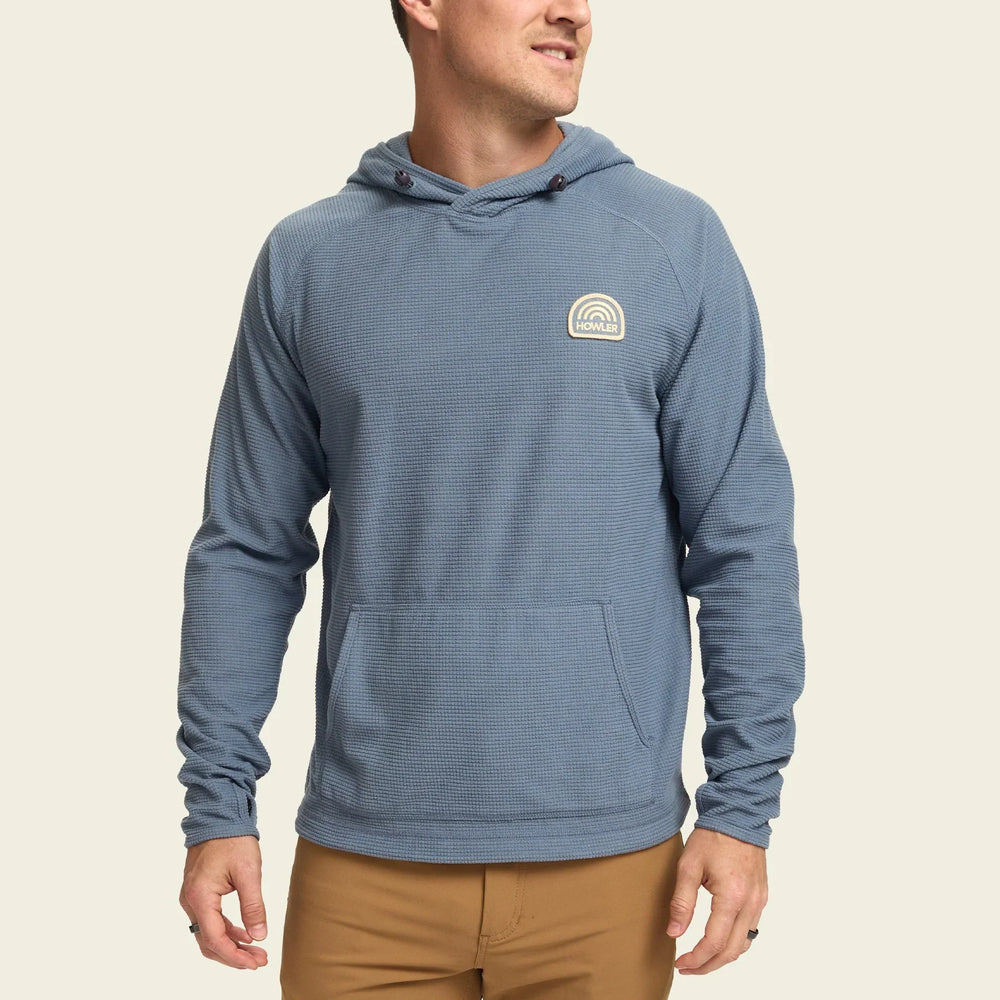 Howler Bros. Palo Duro Grid Fleece Hoodie Mirage Blue HWB1550