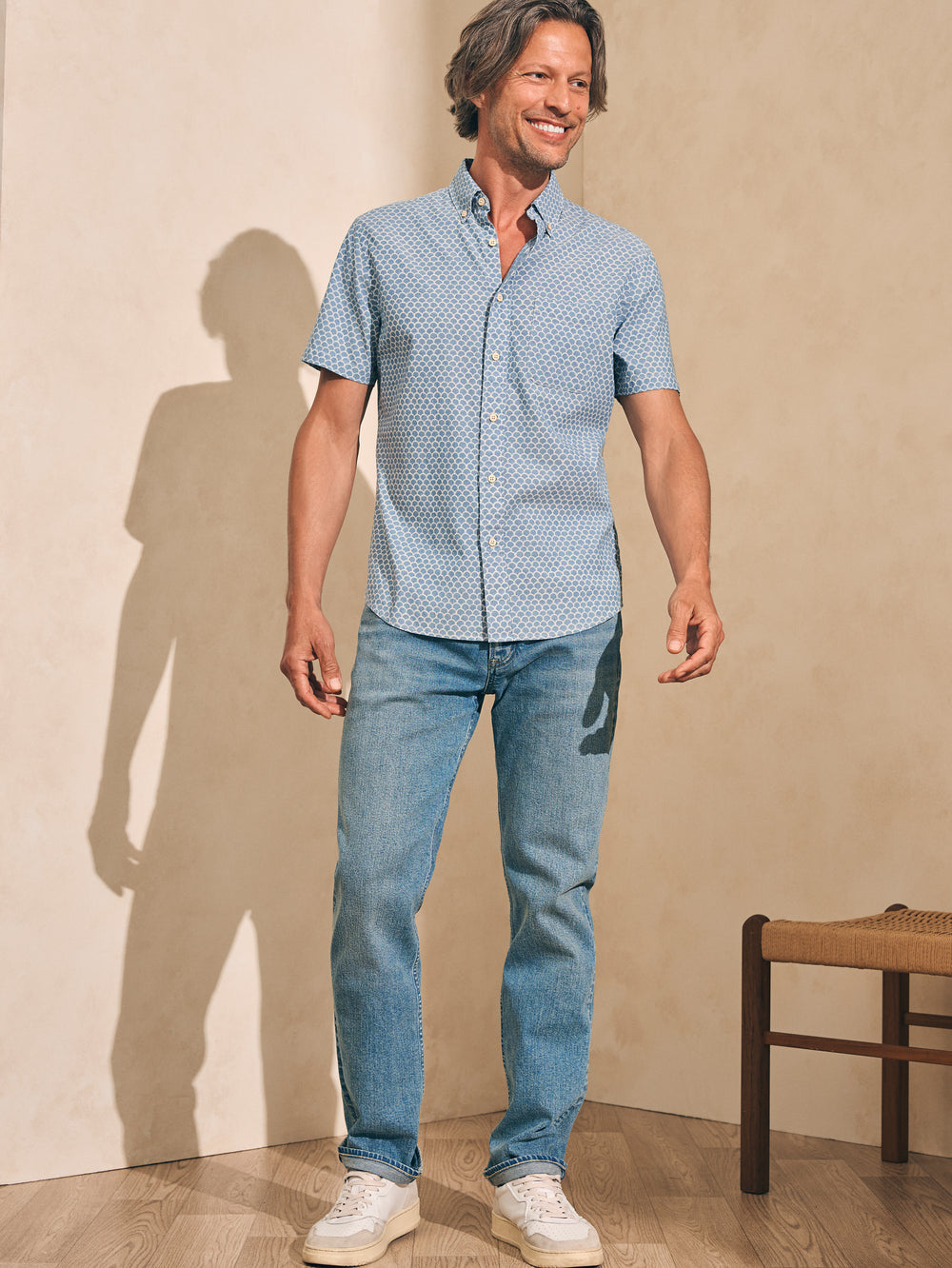 Faherty Short-Sleeve Stretch Playa Shirt