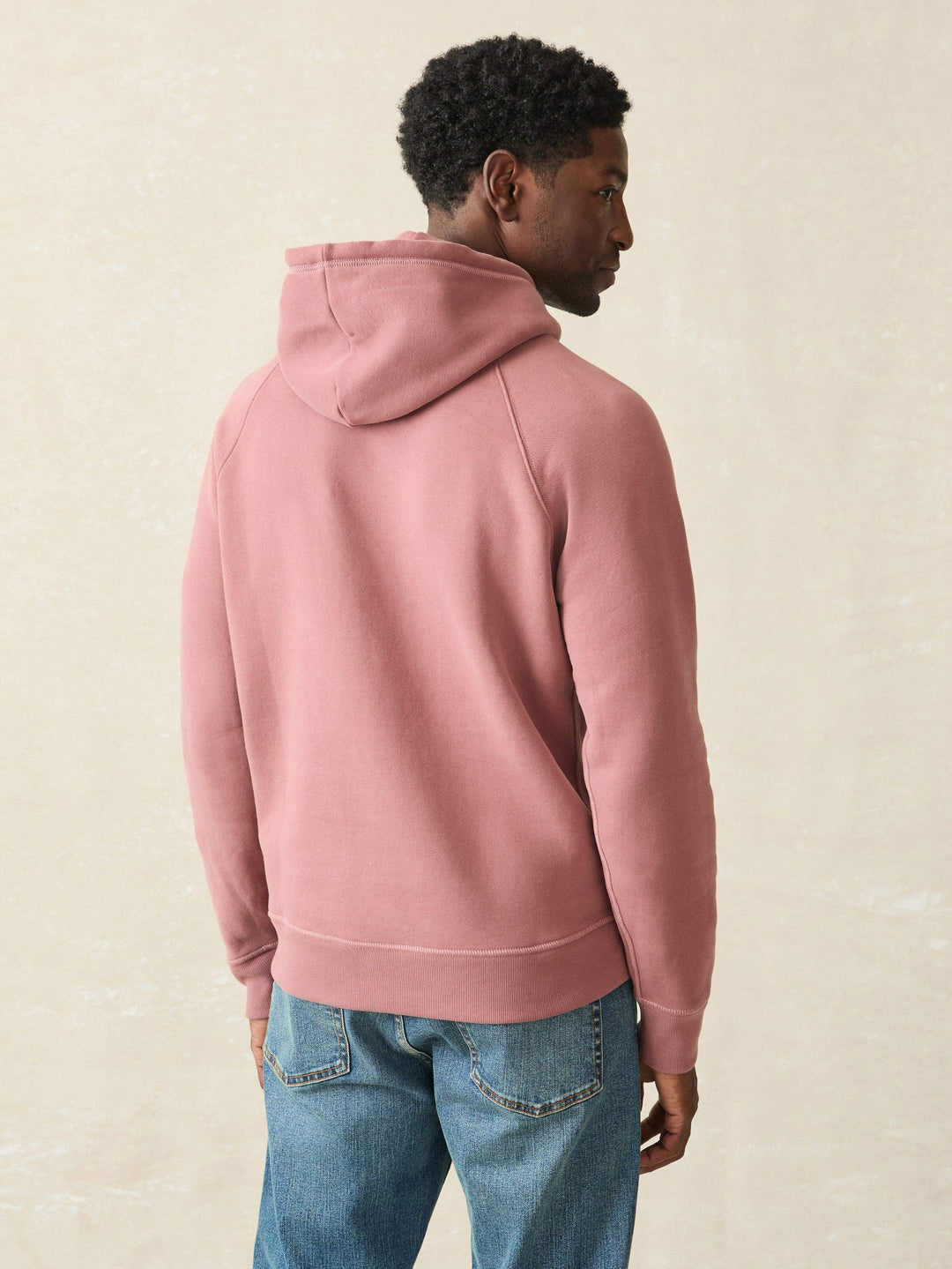 Faherty High Standard Fleece Hoodie Cocoa Mauve MQF2413