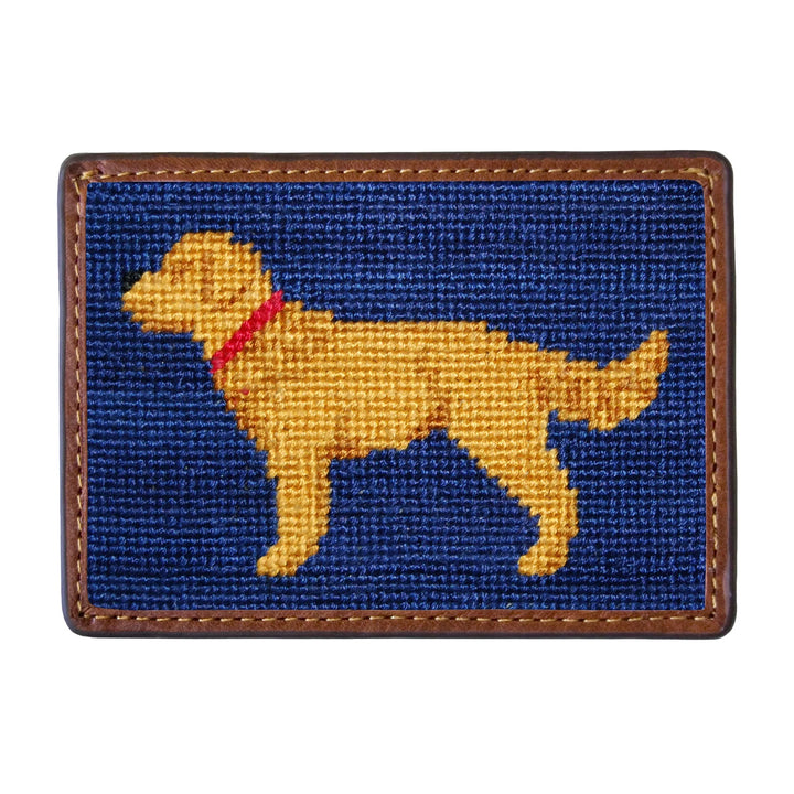 Golden Retriever Needlepoint Card Wallet