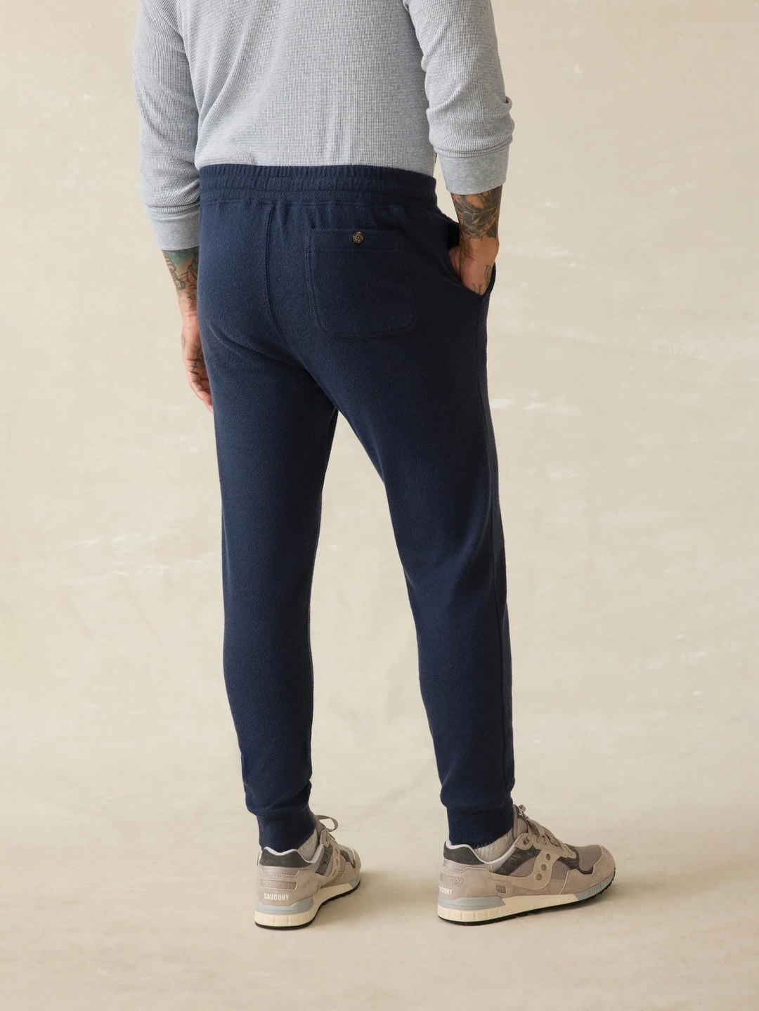 Faherty Legend Sweatpant Brighton Navy Twill MBC0060