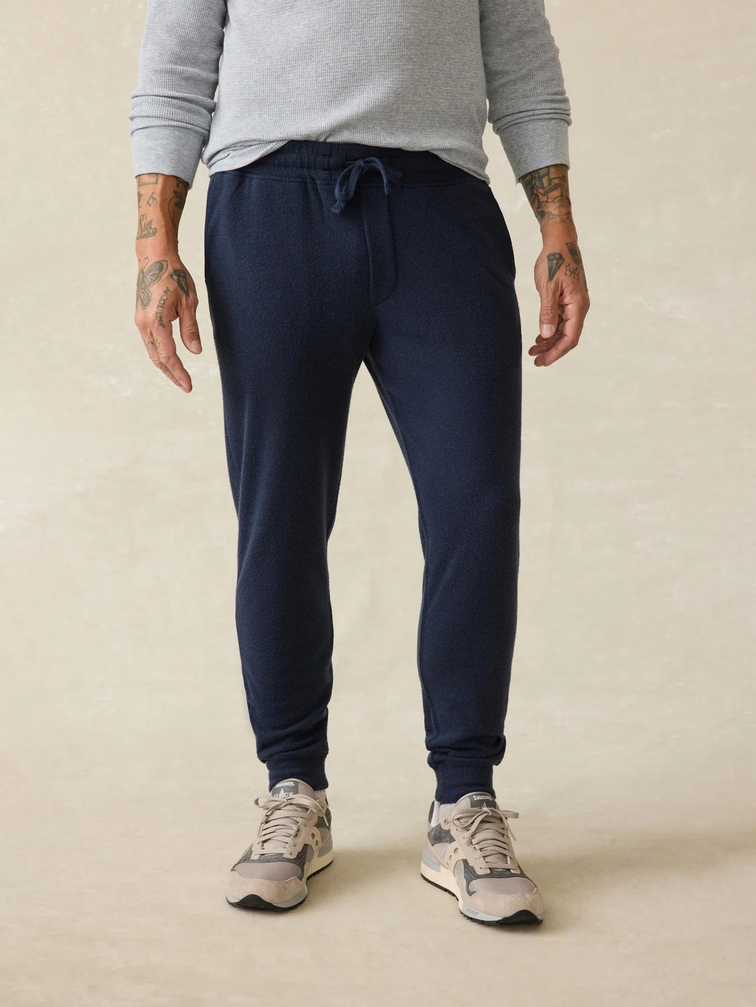 Faherty Legend Sweatpant Brighton Navy Twill MBC0060