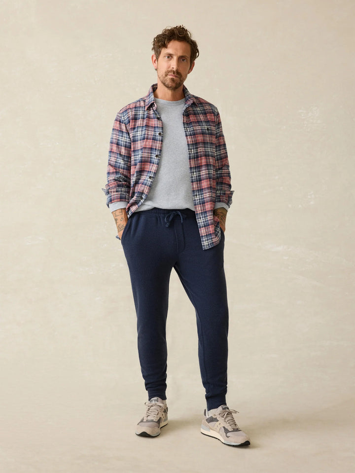 Faherty Legend Sweatpant Brighton Navy Twill MBC0060