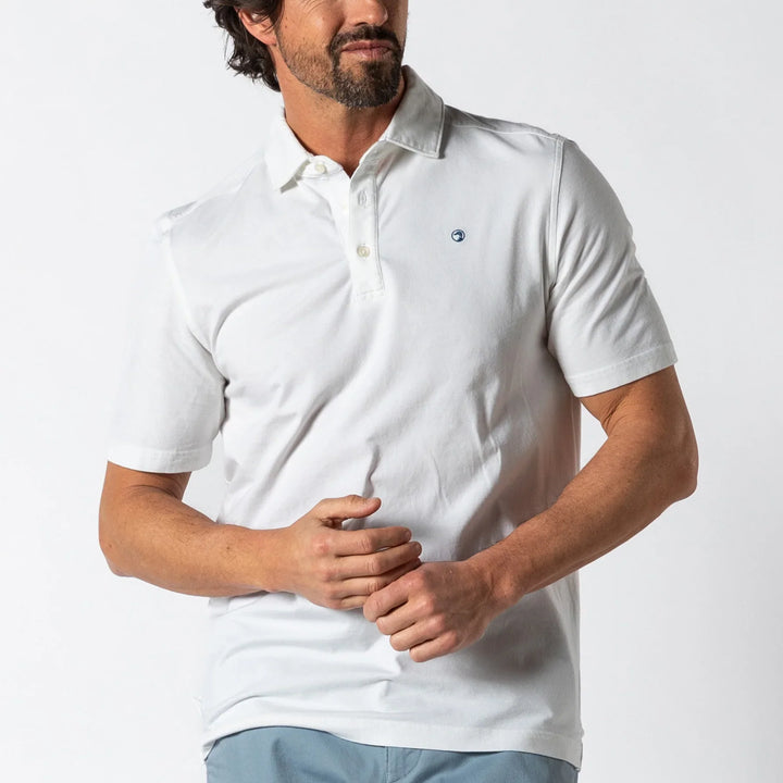 Duck Head Hanover Pima Cotton Polo White D21116