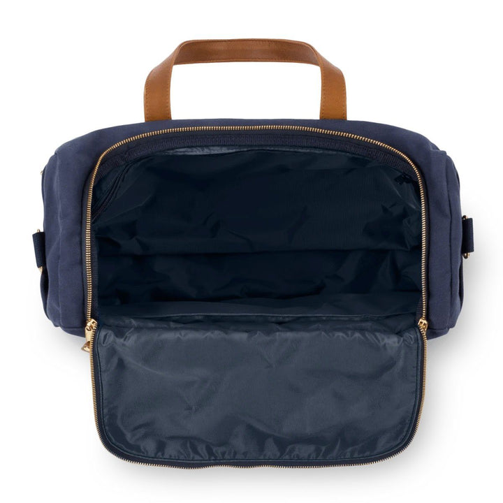 Hudson Sutler Heritage Commuter Duffel Midnight Navy / Whiskey Brown HS1183