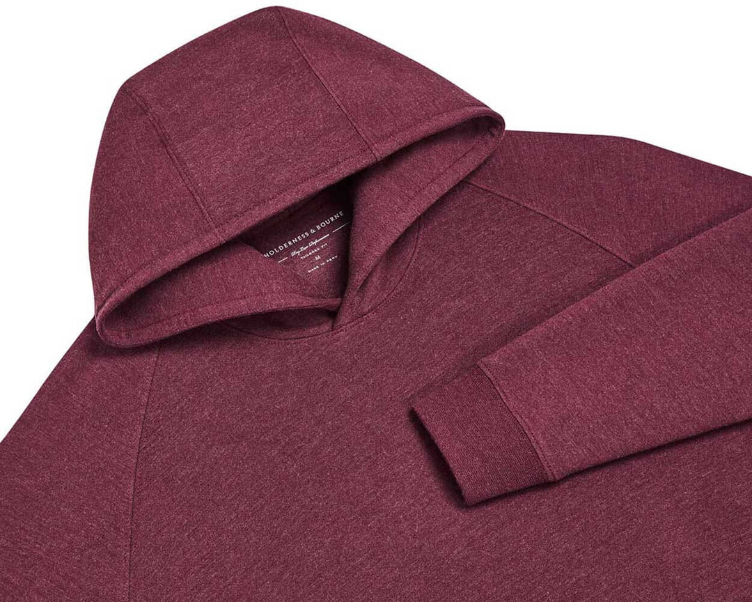 Holderness & Bourne The Lawson Pullover Heathered Dark Claret HB2304