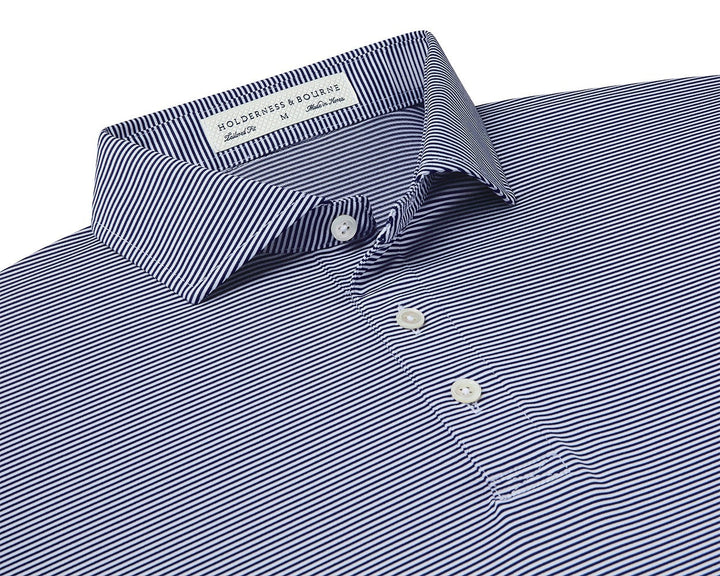 Holderness & Bourne Perkins Shirt Navy & White HB2002