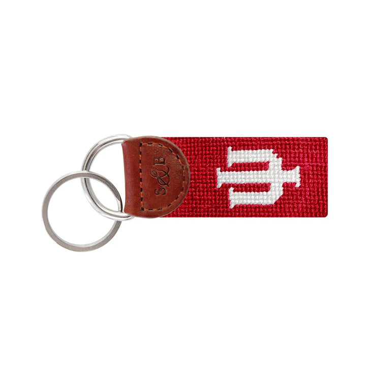 Indiana Needlepoint Key Fob