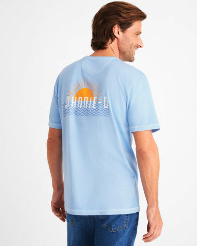 Johnnie-O Ocean Sun Graphic T-Shirt Maliblu JMST2950