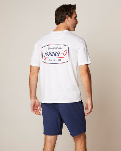 Johnnie-O Decker Logo Graphic T-Shirt Whiteq JMST3240