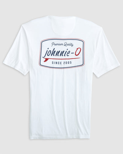 Johnnie-O Decker Logo Graphic T-Shirt Whiteq JMST3240