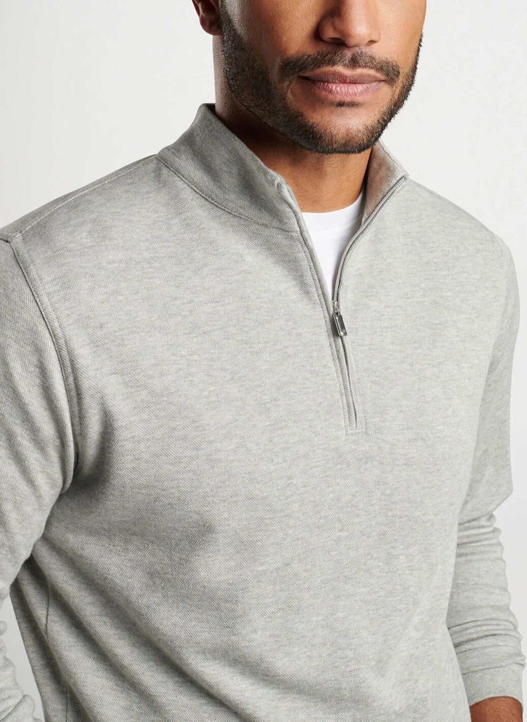 Peter Millar Crown Comfort Pullover Light Grey ME0K49