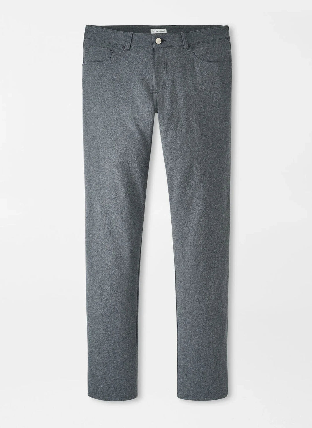 Peter Millar Brevard Performance Flannel Five-Pocket Pant Charcoal MF24EB50FB