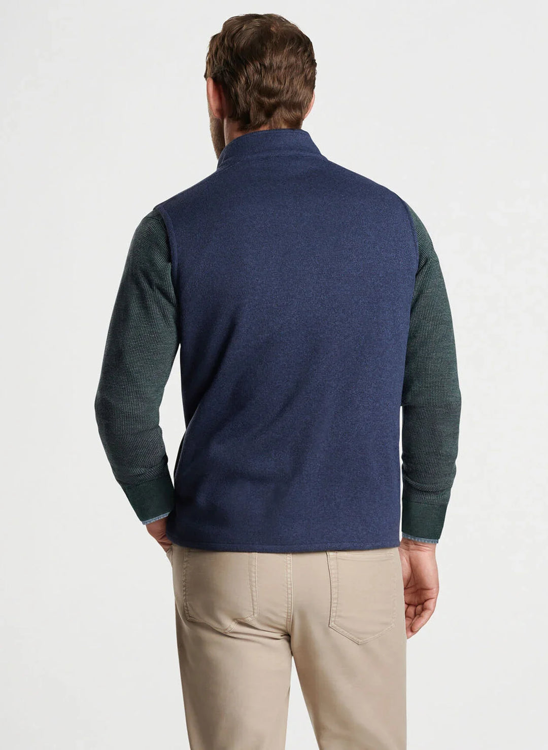 Peter Millar Crown Sweater Fleece Vest NAVY MF24K61