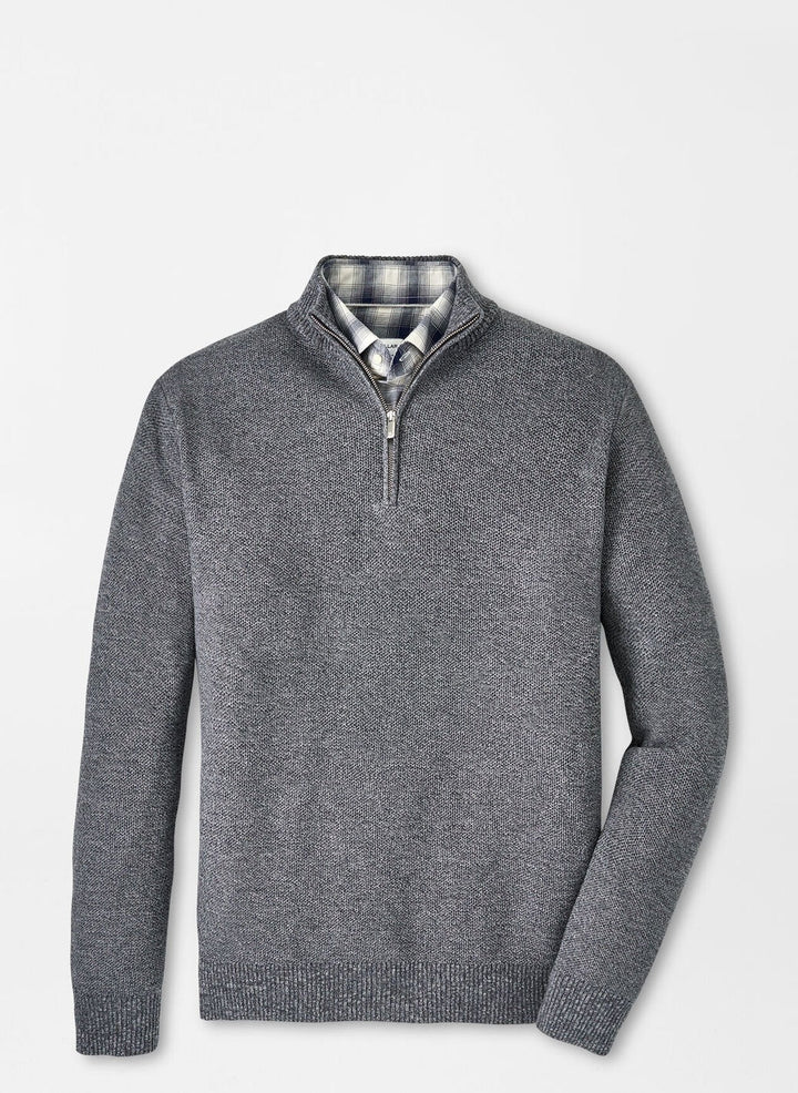 Peter Millar Nevis Twisted Quarter-Zip Iron MF24S31