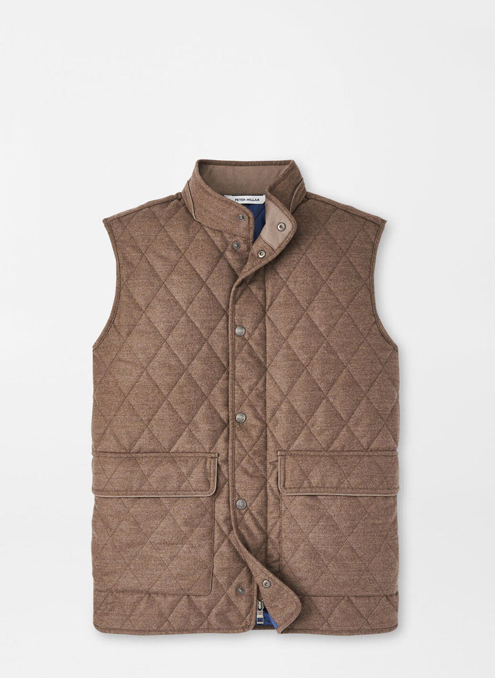 Peter Millar Essex Wool Vest Rye MF24Z04