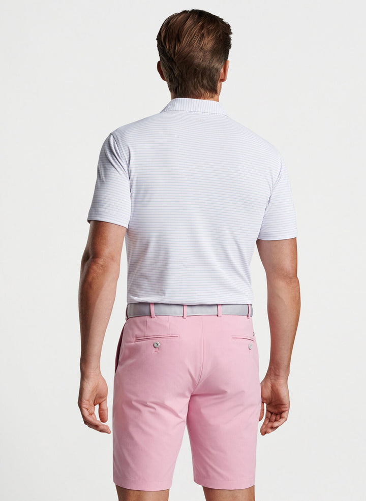 Peter Millar Tempo Performance Mesh Polo White / Misty Rose MS24XK52E