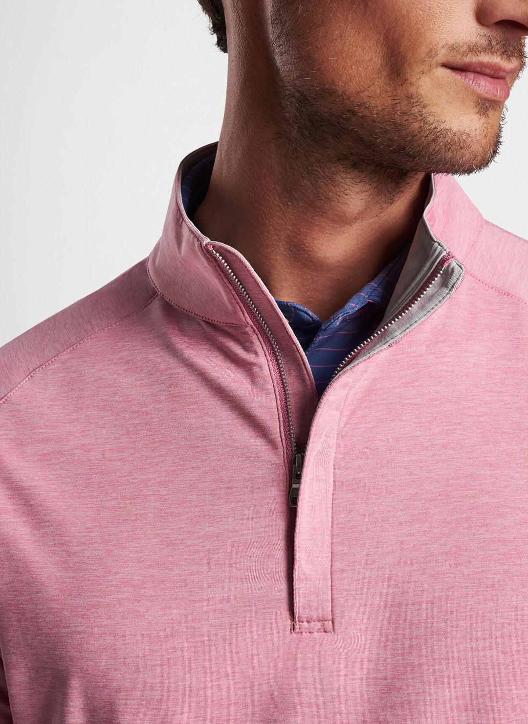 Peter Millar Stealth Performance Quarter-Zip Spring Blossom MS24XK60