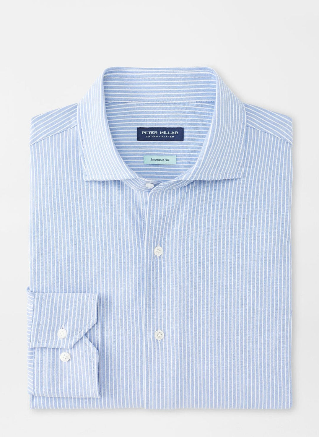 Peter Millar Excursionist Flex Thin Stripe Sport Shirt Angelite MS25XW12LTX