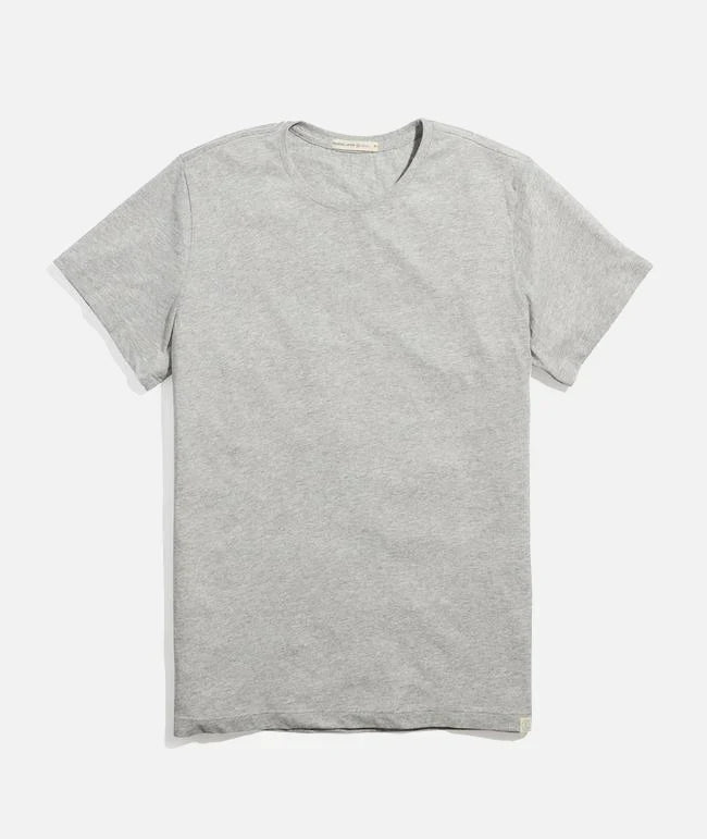 Marine Layer Signature Crew Light Heather Grey MSC1RS