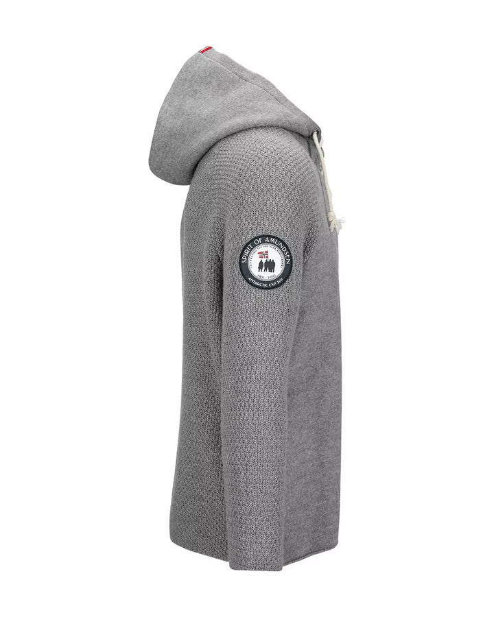 Amundsen Boiled Laced Hoodie Light Grey MSW07.1