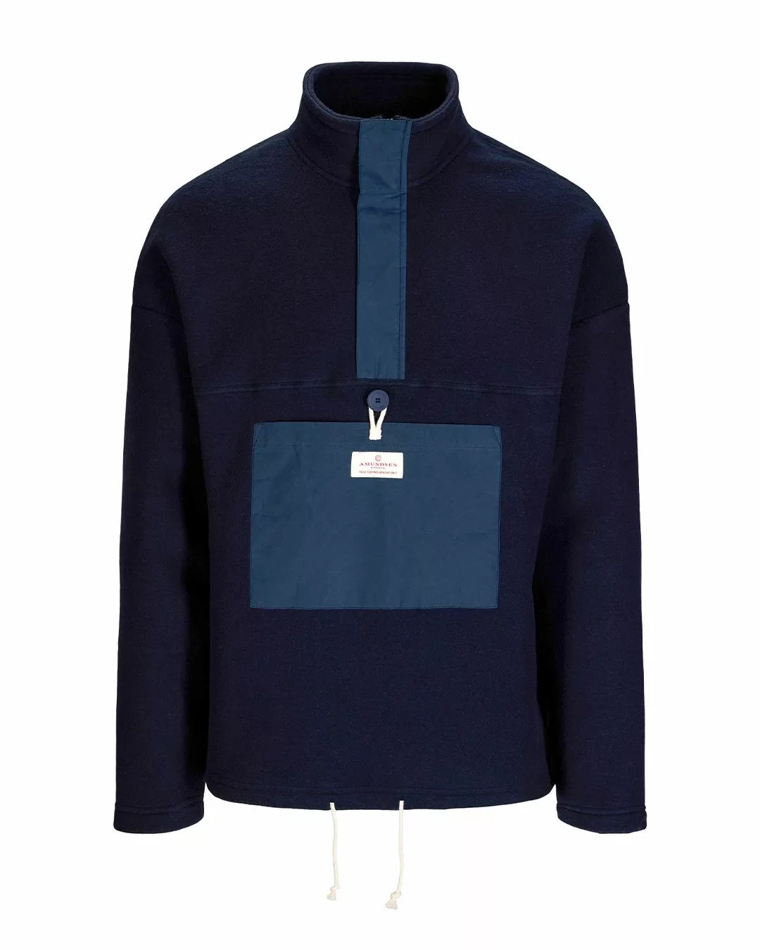 Amundsen Vagabond Waxed Fleece Faded Navy MSW74.1